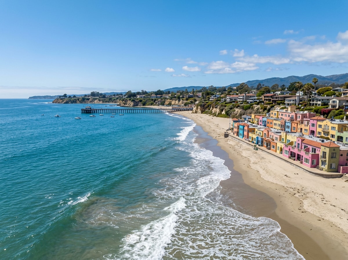 Capitola beach and coastline view representing the concrete contracting service area along Monterey Bay